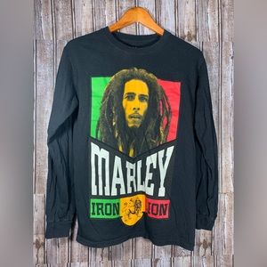 Zion Rootswear Bob Marley Iron Lion Long Sleeve Size Small